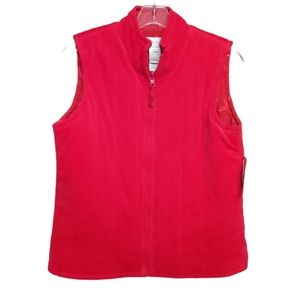 Susan Bristol red reversible velvet vest